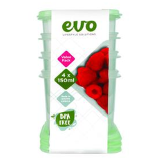 Evo Mini Container Set 4's - 150ml